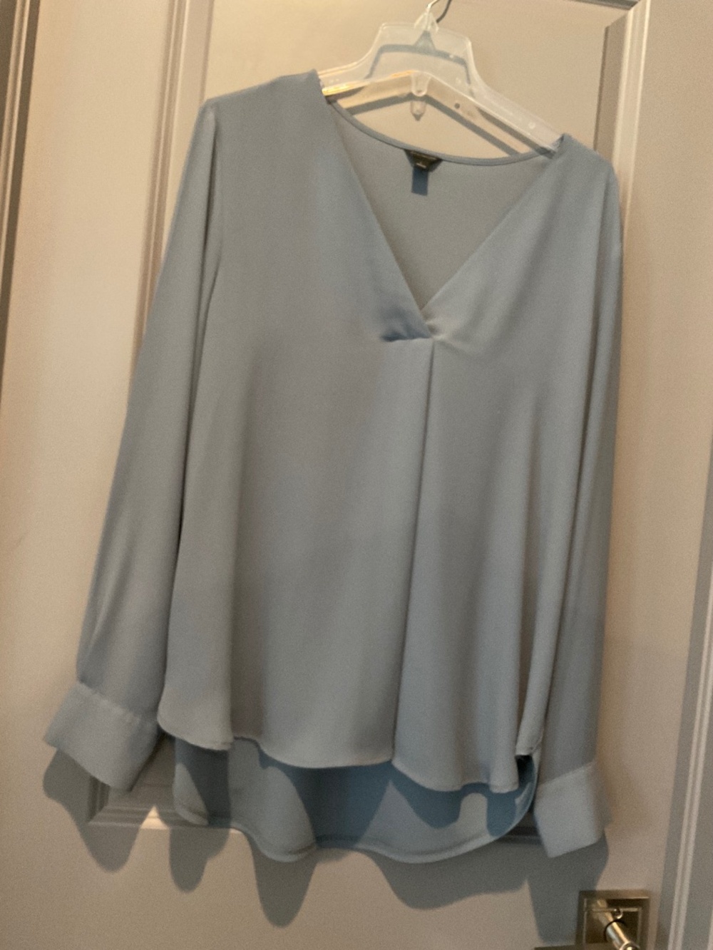 gunmetal Blue-Grey Blouse